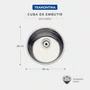 Cuba Inox de Embutir 38x38 Bl + Válvula Tramontina