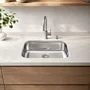 Cuba Inox de Embutir 48x34 Lavinia Sem ladrão + Válvula Tramontina