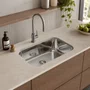 Cuba Inox de Embutir 48x34 Lavinia Sem ladrão + Válvula Tramontina