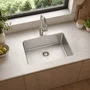 Cuba Inox de Embutir 50x40 Quadrum Undermount + Válvula Tramontina
