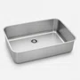 Cuba Inox de Embutir 70x40 Dora Escovada + Válvula Tramontina