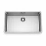 Cuba Inox de Embutir 70x40 Linea Bowl + Válvula Franke