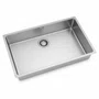 Cuba Inox de Embutir 70x40 Linea Bowl + Válvula Franke