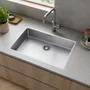 Cuba Inox de Embutir 70x40 Linea Bowl + Válvula Franke