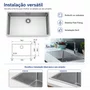 Cuba Inox de Embutir 70x40 Linea Bowl + Válvula Franke