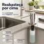 Dosador de Sabão Tramontina Inox 500ml com Recipiente Plástico 94517/004