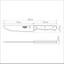 Faca Polywood com Lâmina de Aço Inox e Cabo de Madeira Castanho Tramontina 6" 21138/196