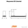 Fechadura 803/03 Gorje Externa Colonial Stam 35279
