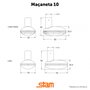 Fechadura 803/10 Gorje Externa Oxidado Stam 35013
