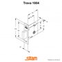 Fechadura 1004 Par Roseta Redonda Tetra Externa Inox Stam 10977