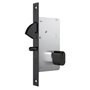 Fechadura para Porta de Correr Roseta Quadrada Preto Fosco Lugano Stam 950