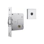 Fechadura 1005 Trinco Rolete Roseta Quadrada Tetra Externa Cromado Stam 14256