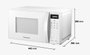 Forno Micro-ondas Branco Panasonic 21 Litros NN-ST25LWRU