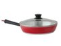 Frigideira com Tampa de Vidro Vermelha Gulê 24 cm 445