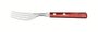 Garfo de Mesa Lâmina Aço Inox e Cabo Madeira Polywood Vermelho Tramontina 21102/470