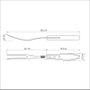 Garfo Trinchante em Aço Inox e Cabo Castanho Polywood Tramontina 21192/190