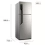 Geladeira Frost Free Autosense TF7IS 480L Duplex Inox Electrolux