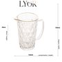 Jarra de Vidro Diamnond com Fio de Ouro Lyor 1 litro 1431