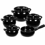 Jogo de Ceramica de Cerâmica 5 Peças New Premiere+ Joy Preto Ceraflame