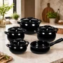Jogo de Ceramica de Cerâmica 5 Peças New Premiere+ Joy Preto Ceraflame