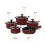 Jogo de Panelas Ceraflame Slim Marsala 5 Peças - Tipo Duo