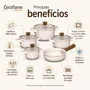 Jogo de Panelas de Cerâmica 5 Peças Duo Smart Chocolate Ceraflame