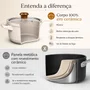 Jogo de Panelas de Cerâmica 5 Peças Duo Smart Chocolate Ceraflame