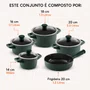 Jogo de Panelas de Cerâmica 5 Peças Duo Smart Matte Ceraflame