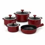 Jogo de Panelas de Cerâmica 5 Peças Slim Marsala Ceraflame