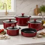 Jogo de Panelas de Cerâmica 5 Peças Slim Marsala Ceraflame