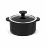 Jogo de Panelas de Cerâmica 5 Peças Slim Preto Ceraflame