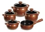 Jogo De Panelas De Cozinha Ceraflame New Premiere New Premiere Joy J644949 Com 5 Peças De Cerâmica Cobre