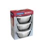 Jogo de Potes Aço Inox com Tampa Plástica 3 Peças Tramontina 64220/143