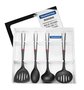 Jogo de Utensílios Nylon com Cabo Aço Inox  Tramontina 4 Peças 66816/710