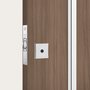 Kit Fechadura Rolete Roseta Quadrada Inox Lille Stam 2 Peças 1005
