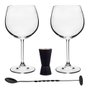 Kit para Gin Preto Authentic 4 peças Bohemia 25236