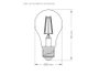 Lâmpada Led Filamento Vintage Âmbar Taschibra 4W A60