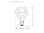 Lâmpada Led Fireworks Vintage Âmbar Taschibra 2W D95