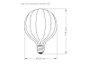 Lâmpada Led Fireworks Vintage Âmbar Taschibra 2W G125