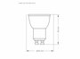 Lâmpada Led Taschibra MR11 GU10 3,5W 2700K