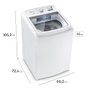 Lavadora de Roupas Essential Care com Cesto Inox Electrolux 17kg LED17