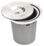 Lixeira de Embutir Clean Round Aço Inox com Balde Plástico Tramontina 5 Litros 94518/005