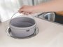 Lixeira de Embutir Clean Round Aço Inox com Balde Plástico Tramontina 5 Litros 94518/005