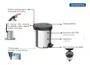 Lixeira Inoxidável Tramontina Com Pedal New 5l