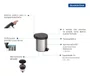 Lixeira Inoxidável Tramontina Com Pedal New 5l