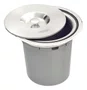 Lixeira Tramontina de Embutir 5L Redonda com Tampa Inox 94518/005
