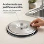 Lixeira Tramontina de Embutir 5L Redonda com Tampa Inox 94518/005