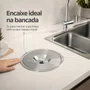 Lixeira Tramontina de Embutir 5L Redonda com Tampa Inox 94518/005