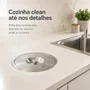 Lixeira Tramontina de Embutir 5L Redonda com Tampa Inox 94518/005
