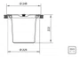 Lixeira Tramontina de Embutir 5L Redonda com Tampa Inox 94518/005